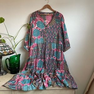 Anthro Figueroa & Flower Boho Maxi Dress